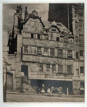 Very old picture of where The Ensign Ewart pub and The Court Curio Shop now stand