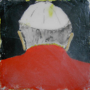 Papst Johannes Paul II.Acryl/Leinwand.20x20cm