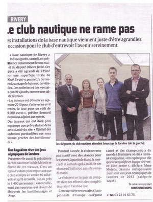 Locationcanoe kayak hortillonnages amiens article de presse inauguration base nautique