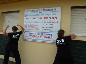 Le CRVB soutien actif des MNS de la plage du PENON (envoi de Marion le 07/11)