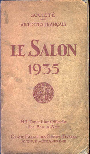 Catalogue de l'exposition de 1935.