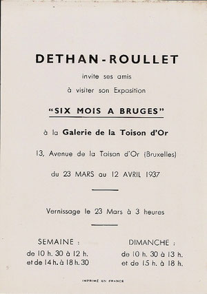 Dos du carton d'invitation.