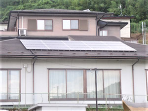 太陽光発電の様子
