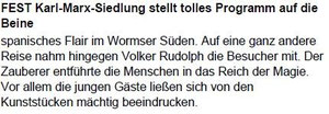 Wormser Zeitung vom 29.06.2009