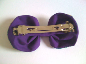 Back of Barrette (Barrete without bow is 8cm)