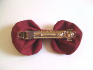 Back of Barrette (Barrette without bow is 8cm.)