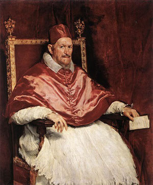 Inocencio X. 1650. Velazquez. Roma