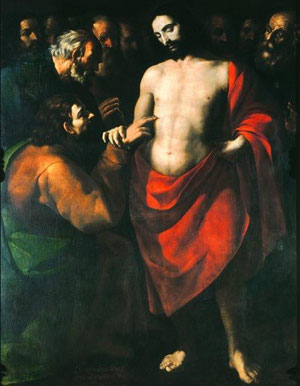 Incredulidad de Santo Tomás, López de Arteaga 1643, Museo Nacional de Arte de Méjico