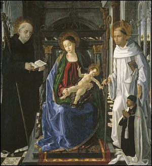 Paolo San Leocadio.SXV.Virgen del Caballero de Montesa.Museo del Prado