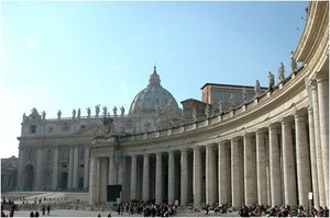 Colonnade du Bernin, Saint-Pierre de Rome, Vatican, copyright : M.Lefftz