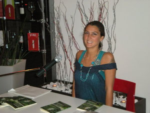 Chiara Elia alla I presentazione al Mozart Culture Club di Roma, 2009