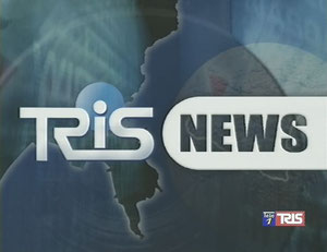 "Tris news" sigla Tg, Tele1 tris-sr.