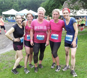 Post Race, we were muddier than it looks and very wet!