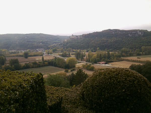 Aussicht von den hängenden Gärten von Marqueyssac