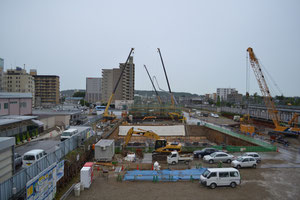 他社になりますが、富山駅工事状況