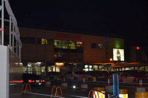夜富山入りしました。富山駅です。