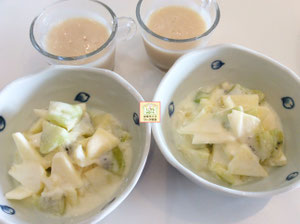 大阪兵庫で家事代行サービスの食事作りの朝食用意でヨーグルト