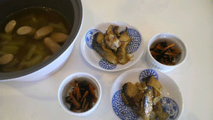大阪兵庫で家事代行サービスの食事作りの朝食で椎茸のスープ煮