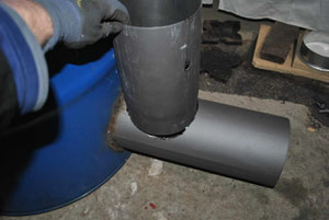 Grobe Einbauposition