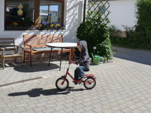 ... die erste Rundfahrt im Hof