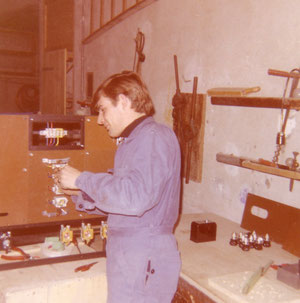Laboratorio mont. elettricista - anno 1966