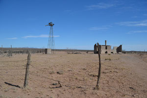 Historic ruins on site of Open Range Pictures All Weather Western Set