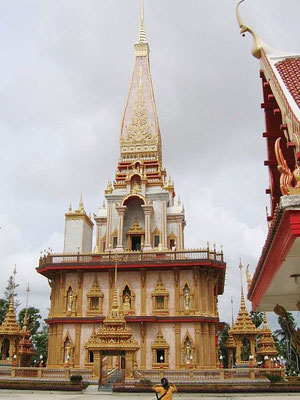 Pagoda in Wat Chalong, Phuket, Thailand.