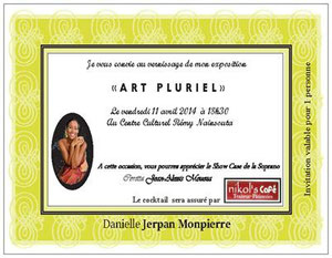 Invitation soirée du vernissage