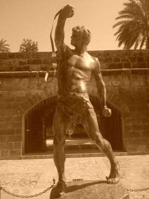 Schleudererstatue in Palma