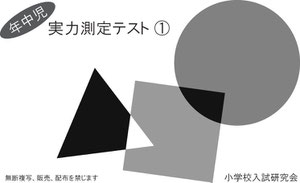 小学校受験問題集 年中児テスト