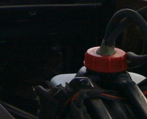 the drilled fuel tank cap