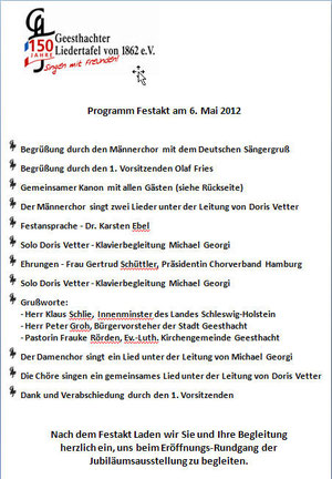 Programm Festakt