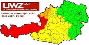 Unwetterwarnungen Österreich