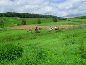 Ausritt durch die herrliche Landschaft
