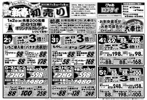 １月２．３.４．５日チラシ