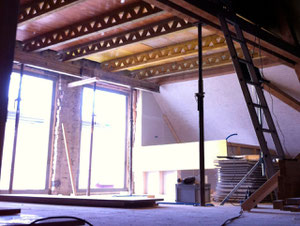 Estrichteil oberhalb vom Atelier