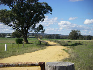 The 'walk' to the river pumps.