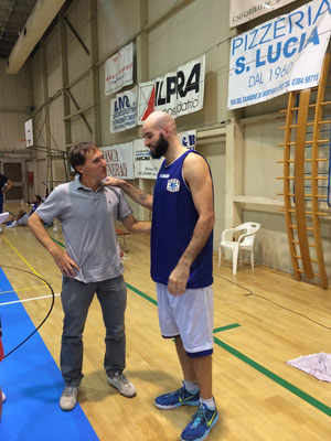 L'ex capitano Teo Bressani con il suo ex compagno Federico Requena (foto Samantha Custodi)