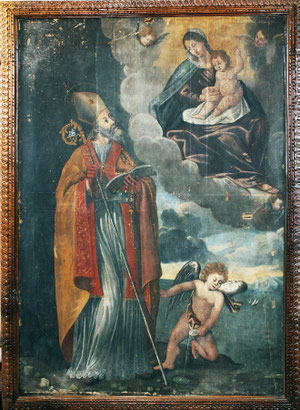 Castifao - Vierge à l'enfant et St Augustin (Marc'Antonio De Santis)