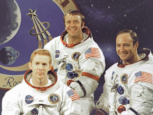 “阿波罗”14：从左到右- 罗萨、谢泼德和米切尔