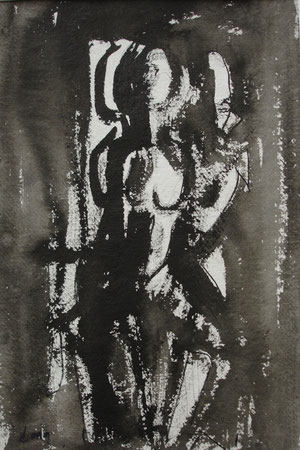 three muses brush/ink/paper