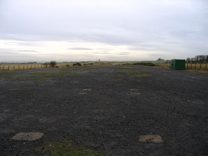 vestiges de la base de Morpeth et du runway 23