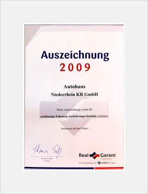 Auszeichnung von RealGarant 2009