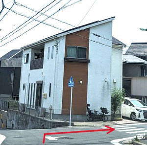 治療院の近くの写真をご紹介。住宅地の中にあります