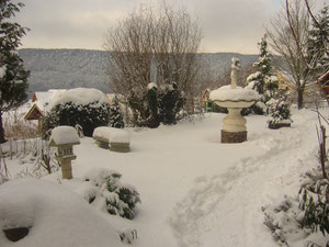 Winteridylle im Garten