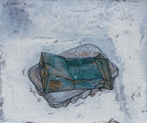 "Natura morta" 1996 olio su faesite. Coll. Pananti.