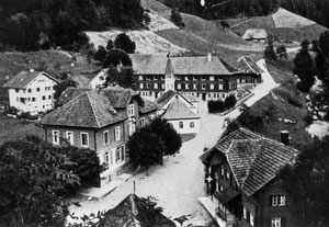 Luthern Bad, Kinderheim aufgestockt, Kaplanei erbaut 1944, Foto Alfred Peter um 1946  (LB 16)