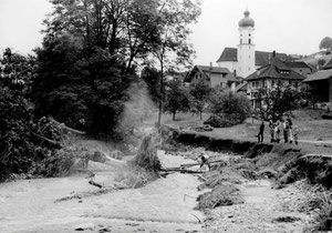 Luthern Wolfmättli und Luther, Überschwemmung 24. Juli 1972  (UW 7)