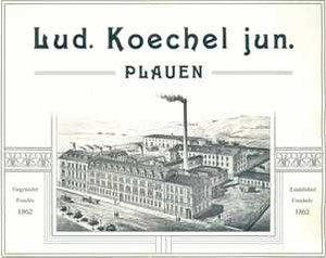Villa Reißiger Straße 145, Plauen, Anzeige der Fa. Ludwig Köchel jun.