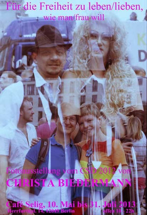 Für die Freiheit zu lieben/lieben, Fotografie, analog, CSD Berlin 2012 von Christa Biedermann 